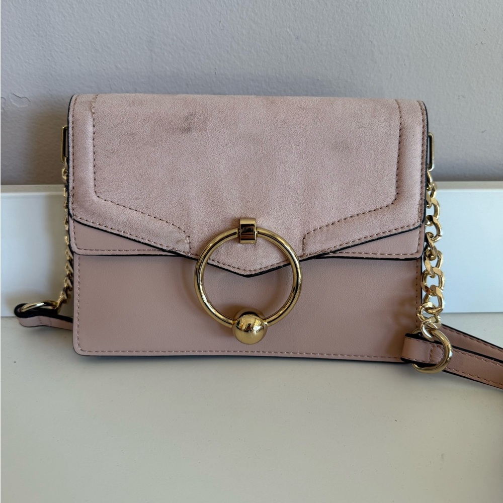 Elegant Pink Chain Shoulder Bag crossbody